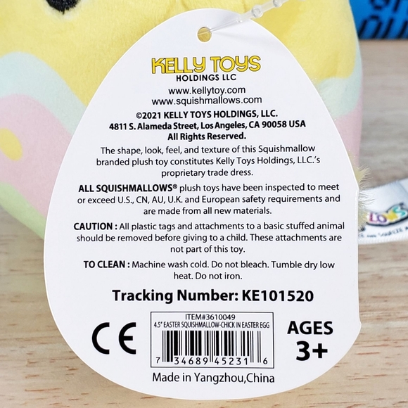 Squishmallow Aimee the Chick in Easter Egg 4.5" UltraSoft Stuffed Plush Toy NWT - Picture 12 of 12